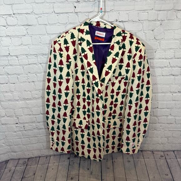 Opposuits Christmas Tree Men’s Suit Jacket - Picture 1 of 4